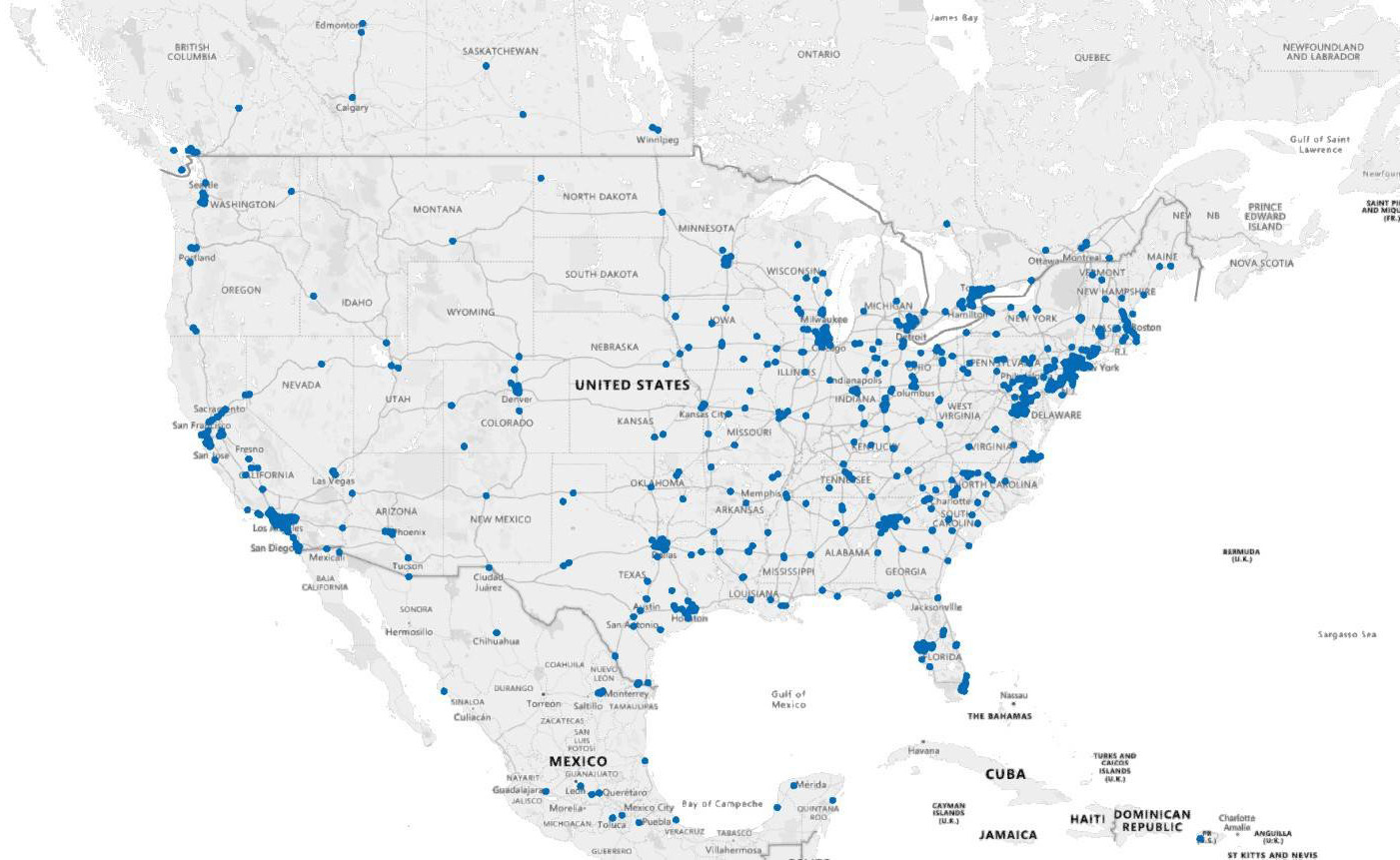 IAG Transaction Historical Map